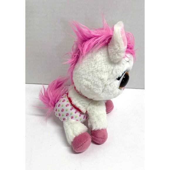 Disney Jr TOTS Care For Me Pony White Pink Plush Stuffed Animal Toy 7 in Tall Ho - Picture 4 of 6